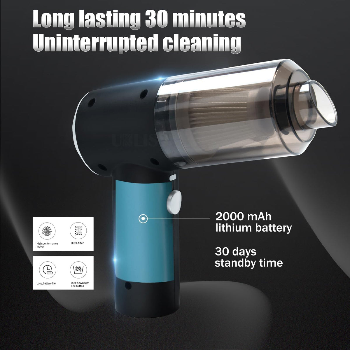 3-in-1 Cordless Vacuum Cleaner – Powerful Suction for Home & Car